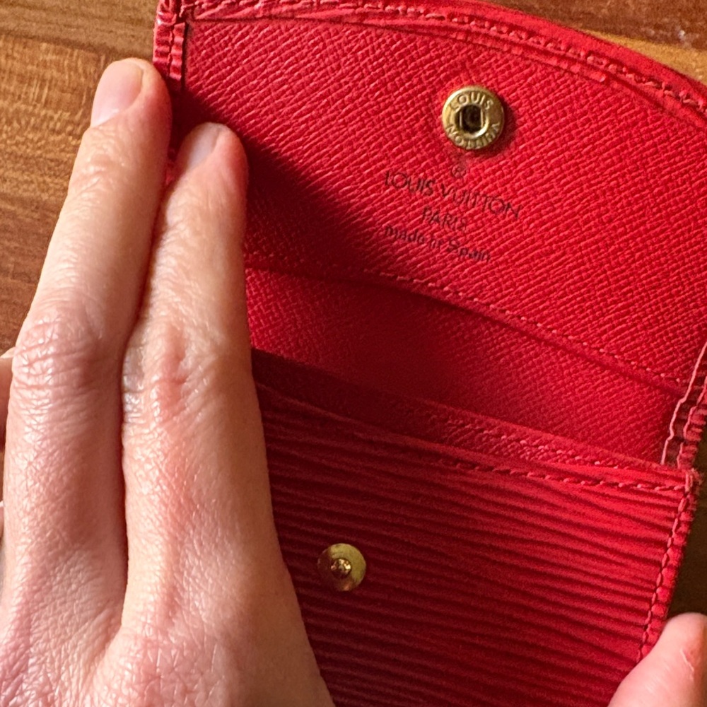 Louis Vuitton Red Epi Rosalie Coin Purse / Wallet - Picture 2 of 6